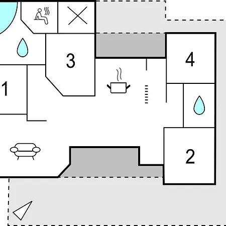 4 Bedroom Lovely In Romo 펜션 Rømø Kirkeby